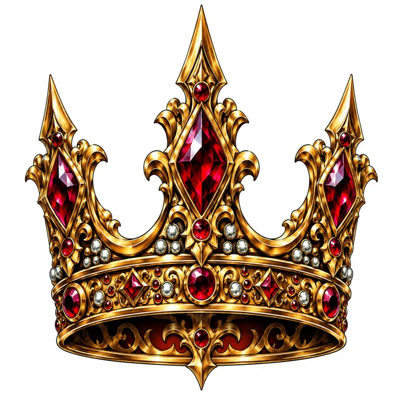 Crown tattoo design concept, colour realism, suited to forearm, hand, chest