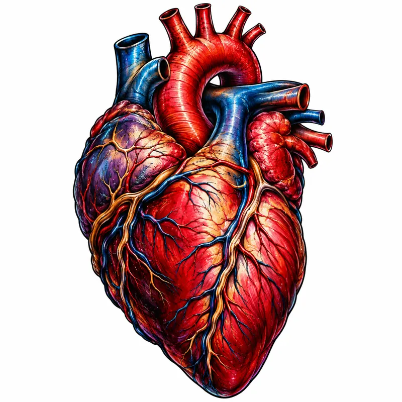 Heart tattoo design concept, colour realism, suited to wrist, forearm, chest